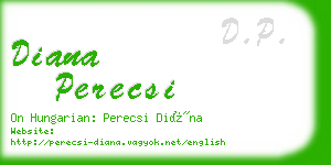 diana perecsi business card